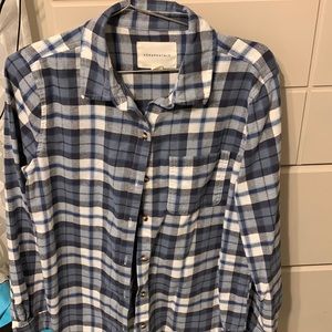 Medium Aeropostale Blue Plaid flannel